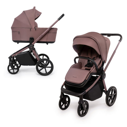 Muuvo Fold Carro de bebé dúo con capazo plegable y accesorios incluidos