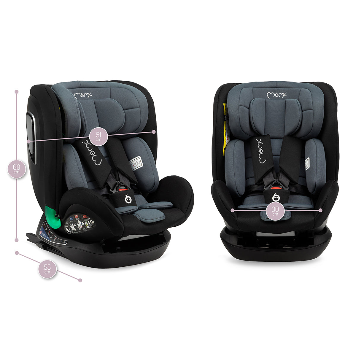 Silla de auto MoMi Urso 360 R129 de 0-36kg