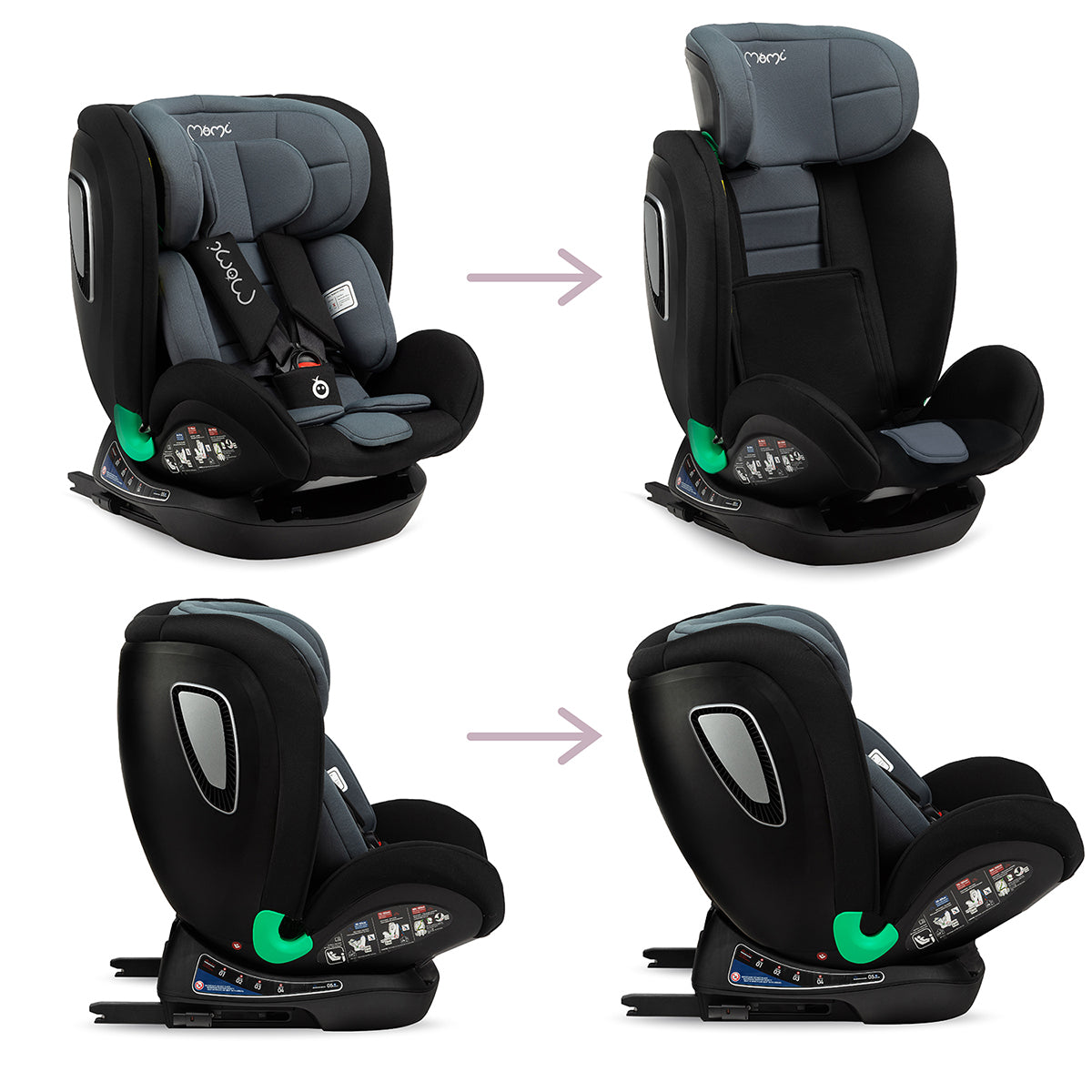 Silla de auto MoMi Urso 360 R129 de 0-36kg