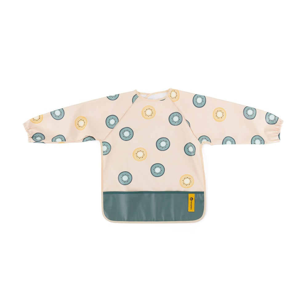 Petite&Mars Ben Babero de Manga Larga Impermeable para Bebé 24m+