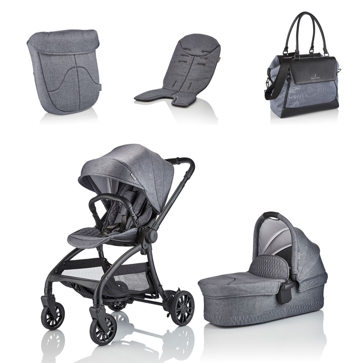 Pack de carro, bolso, colchoneta y cubrepies JuniorJones J-Spirit