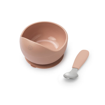 Juego de cuenco y cuchara de silicona Elodie