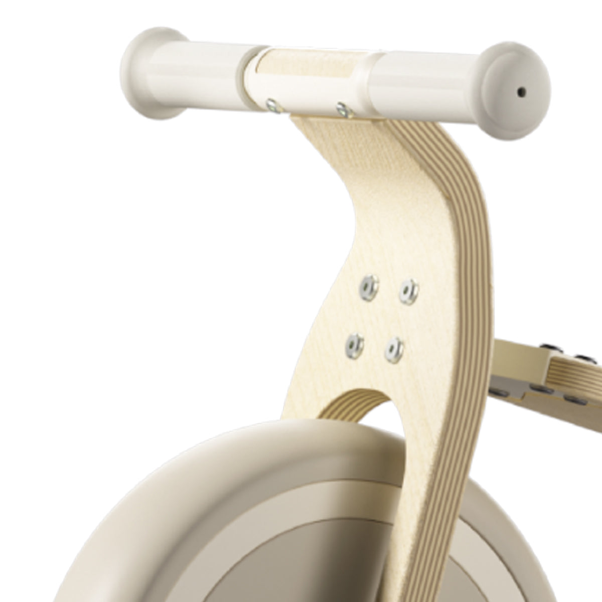 Bravold EcoBike Bicicleta de equilibrio de madera para niños (2-5 años) con asiento acolchado, ruedas silenciosas EVA y diseño premium