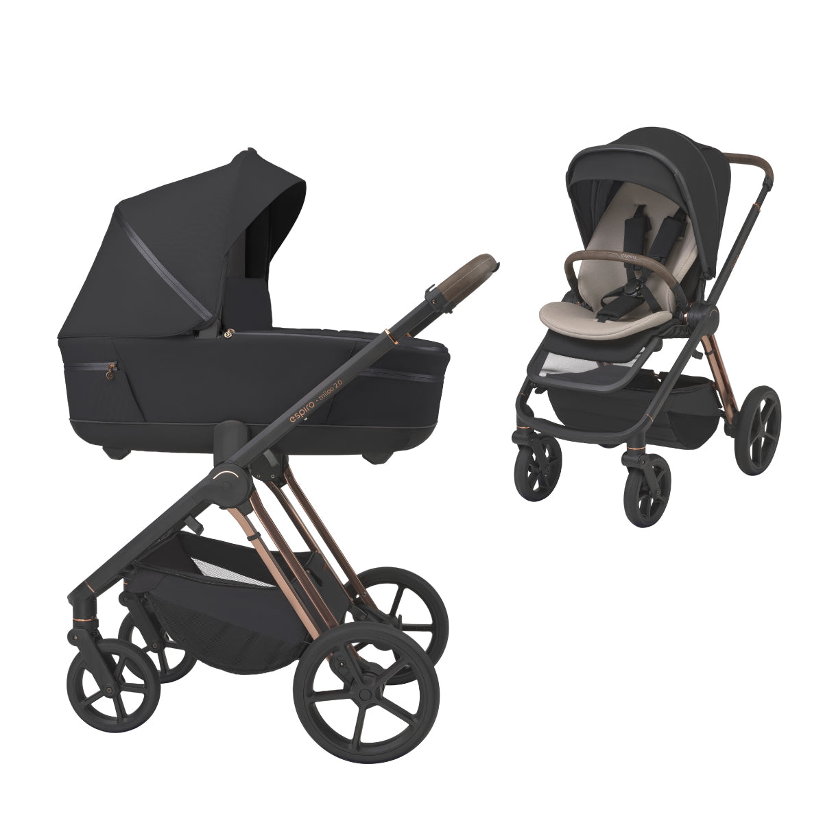 Espiro Miloo Carro de bebé duo con accesorios