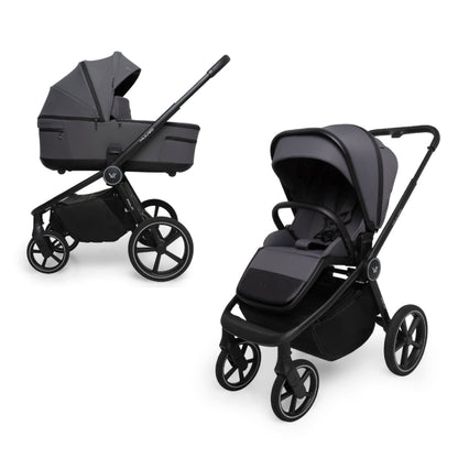 Muuvo Fold Carro de Bebé Dúo con Capazo Plegable y Accesorios
