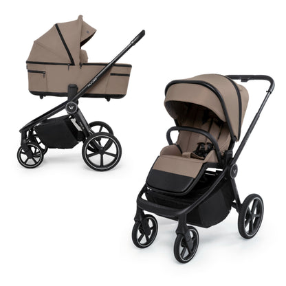 Muuvo Fold Carro de Bebé Dúo con Capazo Plegable y Accesorios