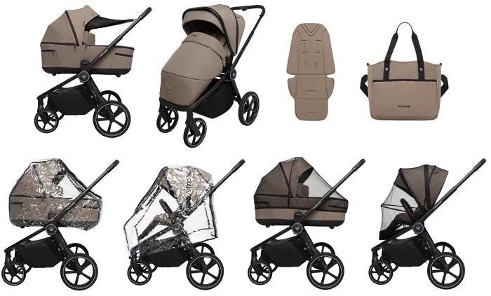 Muuvo Five Carro de Bebé Duo con Accesorios Incluidos