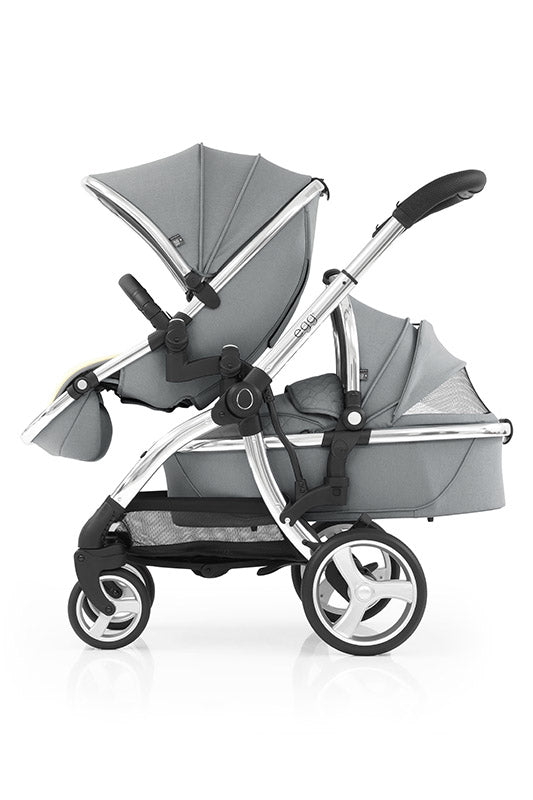 Asiento tándem para carrito, bebés, accesorios, gemelos, gris